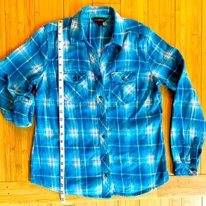 Bit & Bridle Western Flannel Sz S